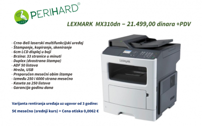 Lexmark MX 310dn na akciji